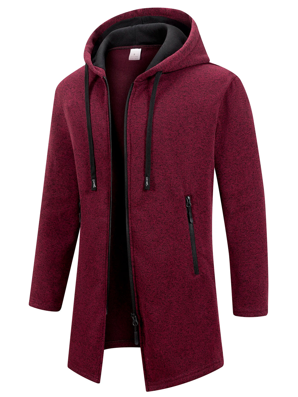 Men's Oversized Full-Zip Hoodie Taboga Lifestyle, grey color
