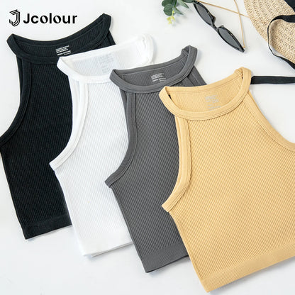 Cropped Canelado Feminino Gola Alta — Taboga Lifestyle