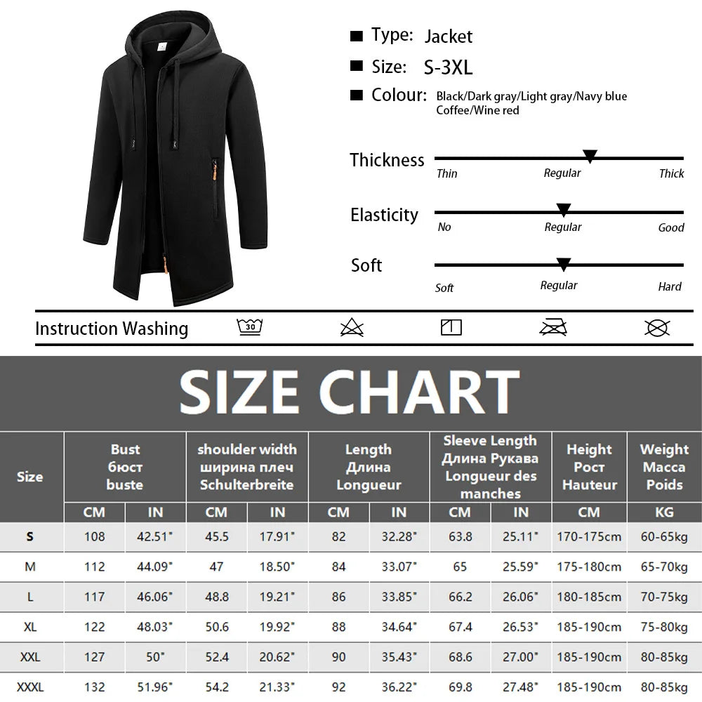 Sudadera con capucha y cremallera completa extragrande para hombre — Taboga Lifestyle