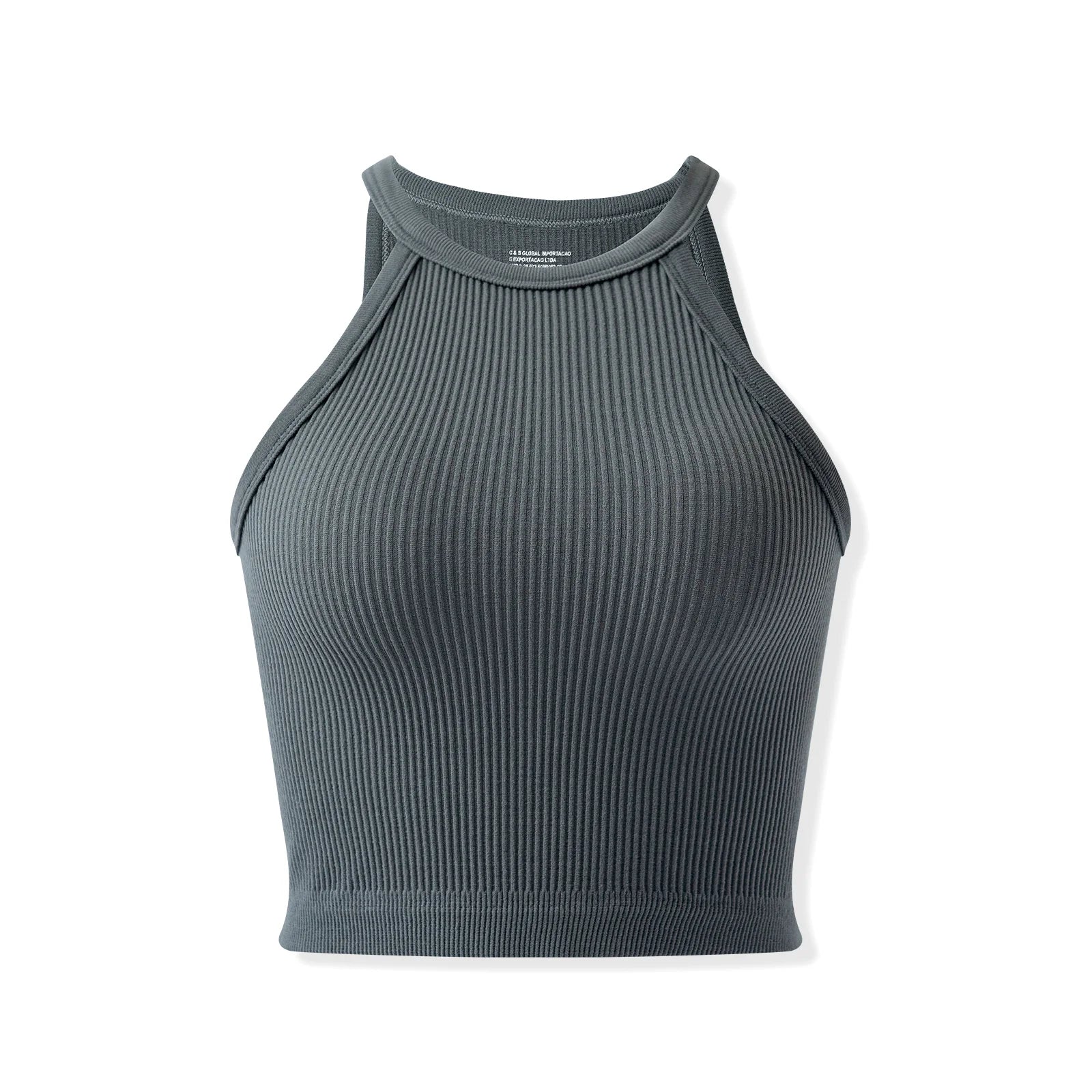 Women's Ribbed High-Neck Crop Top — Taboga Lifestyle