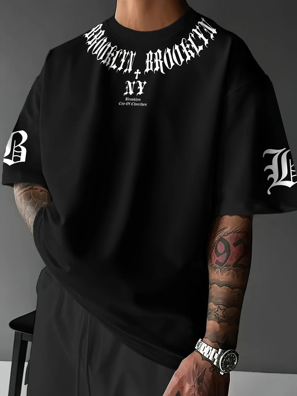 Camiseta Gráfica Oversized Taboga Lifestyle Brooklyn — Essencial para Streetwear