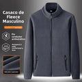 Men's Fleece High-Collar Jacket Taboga Lifestyle, black color