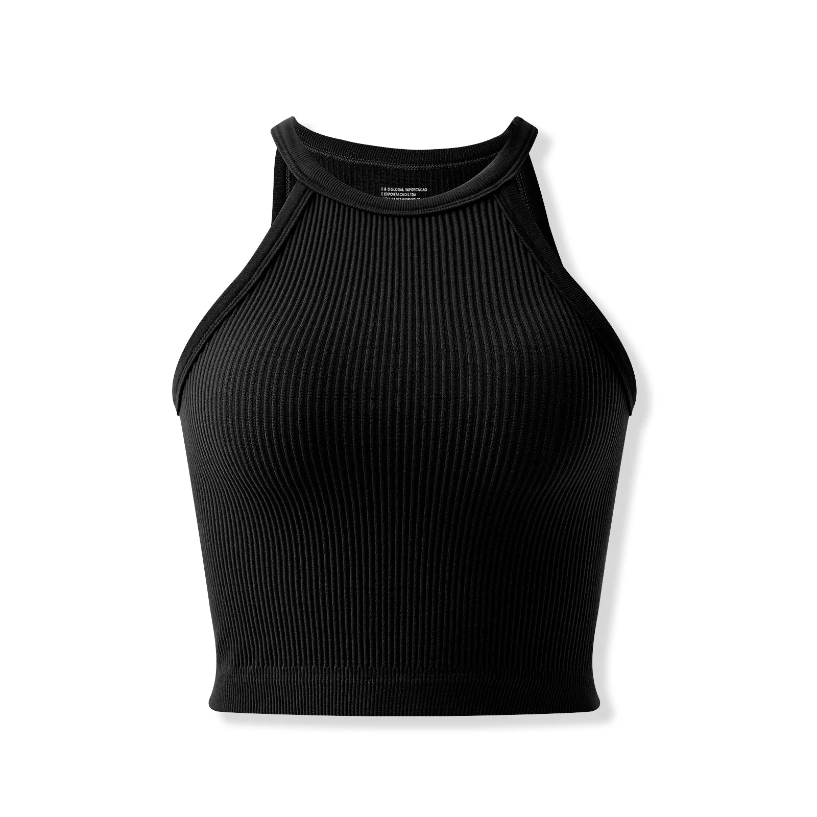 Women's Ribbed High-Neck Crop Top — Taboga Lifestyle