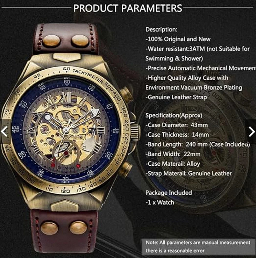 Men's Retro Automatic Mechanical Watch — Taboga Lifestyle
