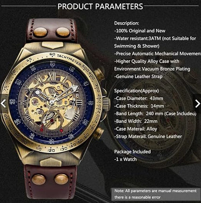 Men's Retro Automatic Mechanical Watch — Taboga Lifestyle