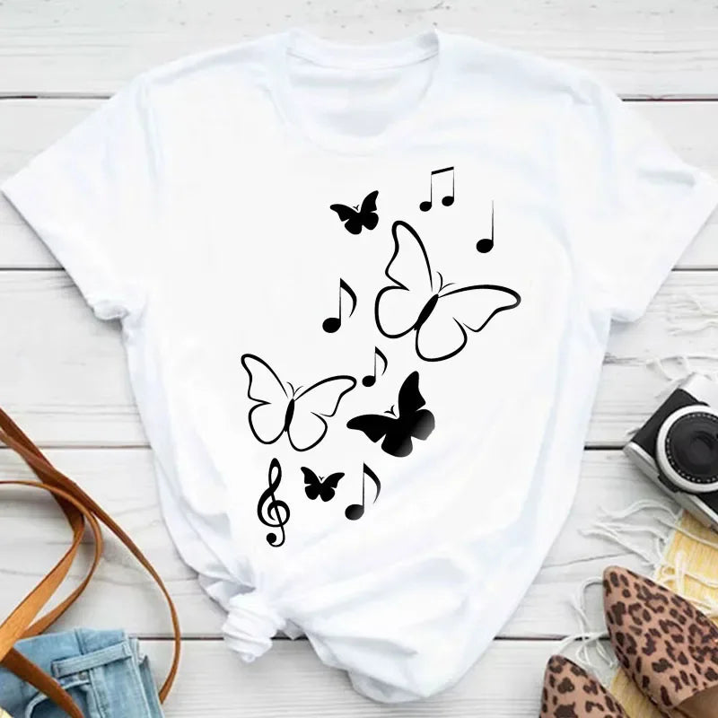 Camiseta con estampado de mariposas Taboga — Taboga Lifestyle