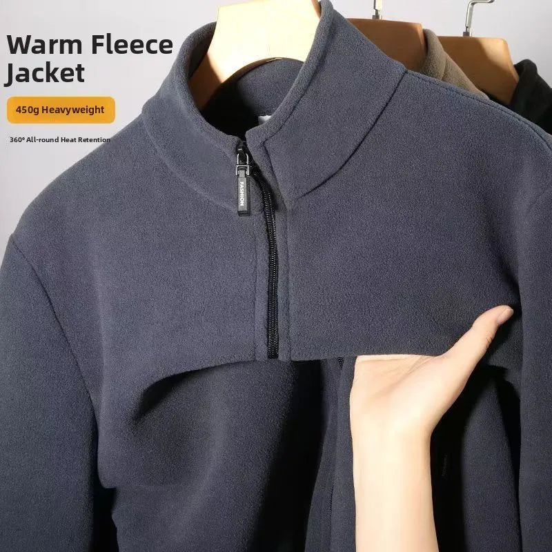 Men's Fleece High-Collar Jacket Taboga Lifestyle, styled outfit