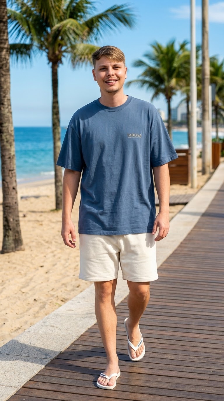 Samurai Faded Oversized Tee Taboga Lifestyle, late afternoon lifestyle photo