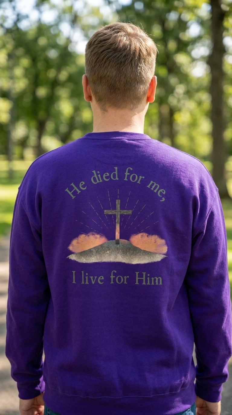 Taboga Faith Crewneck, side view