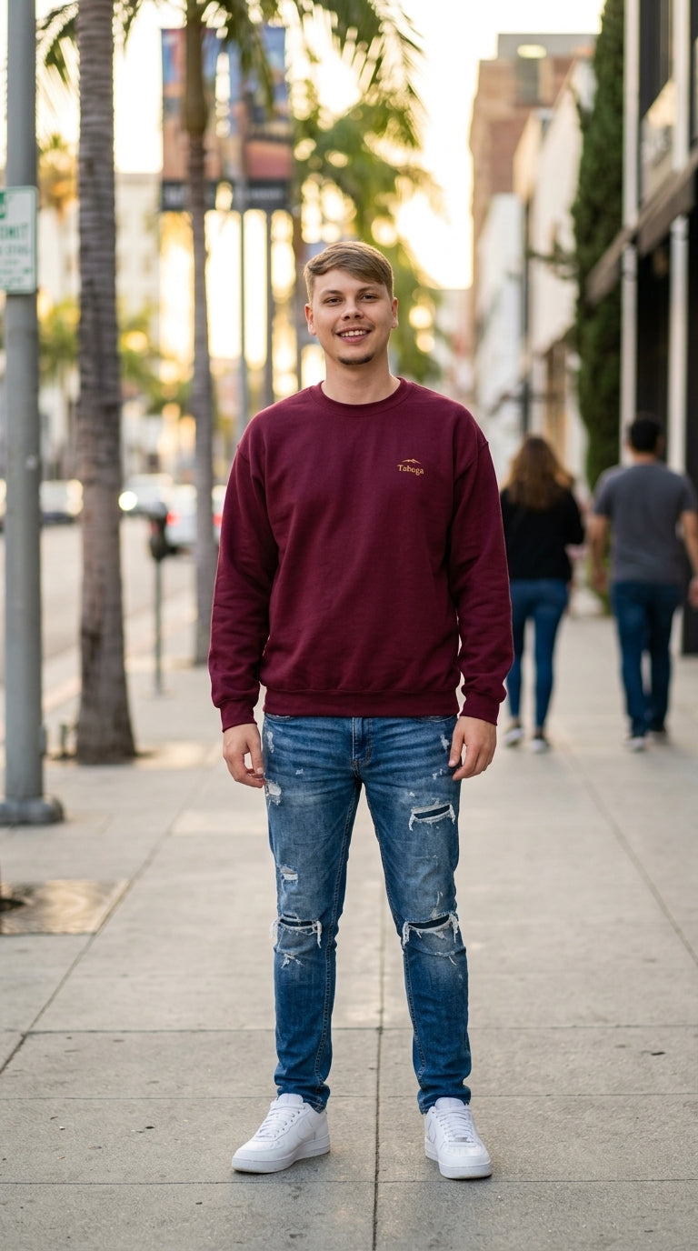 Taboga Faith Crewneck, lifestyle photo