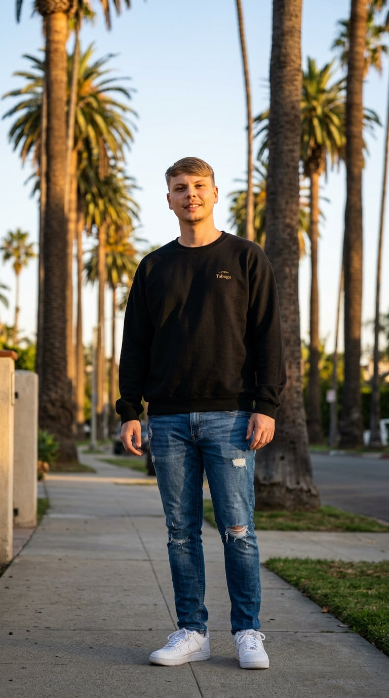 Taboga Faith Crewneck He Died For Me I Live For Him, Christian streetwear
