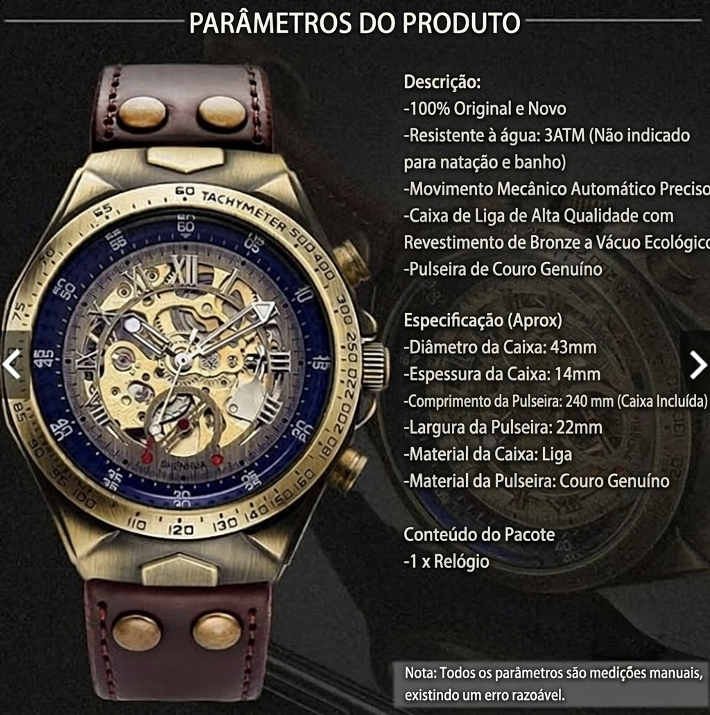 Men's Retro Automatic Mechanical Watch — Taboga Lifestyle
